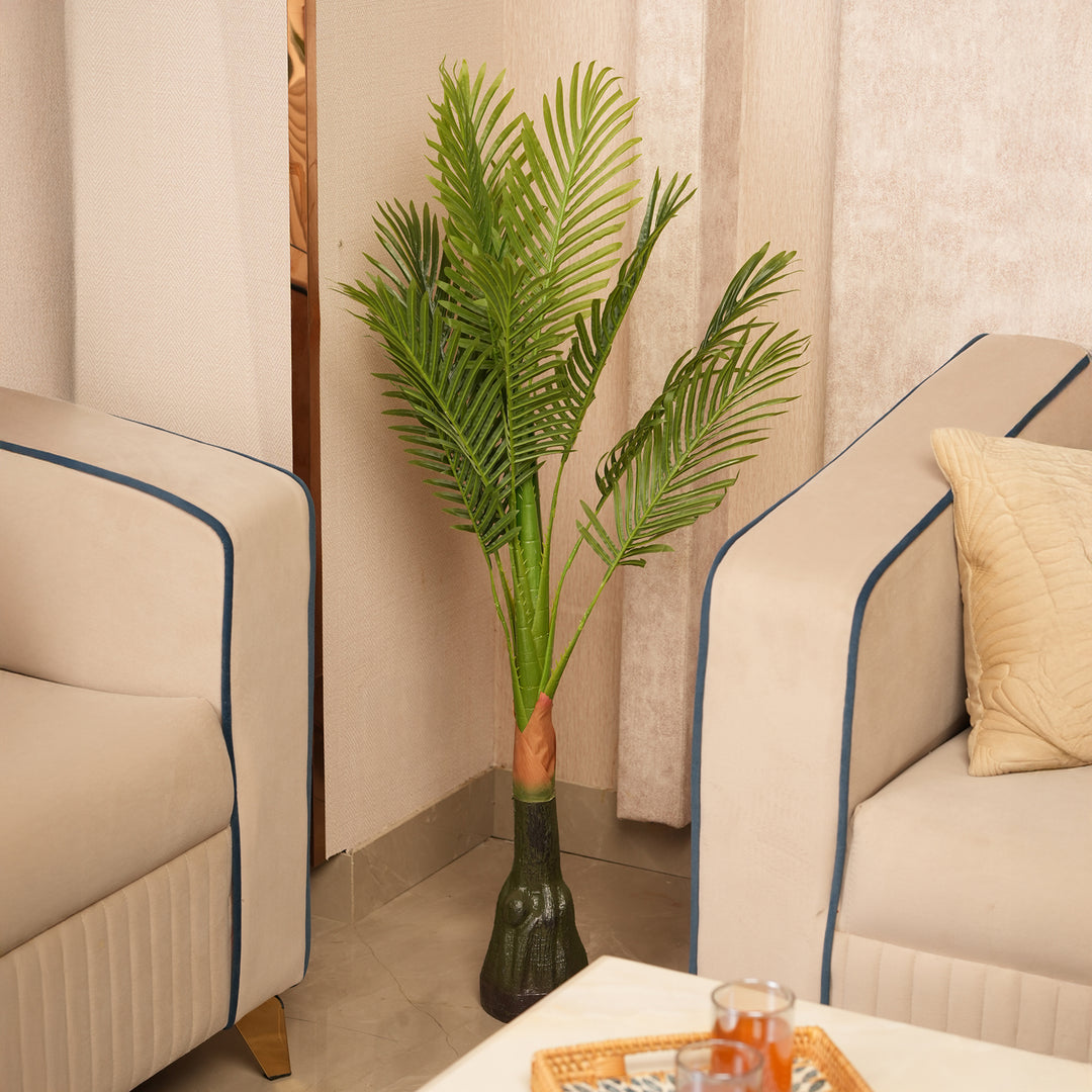 Architectural Tropical Accents in Sleek Contemporary Base