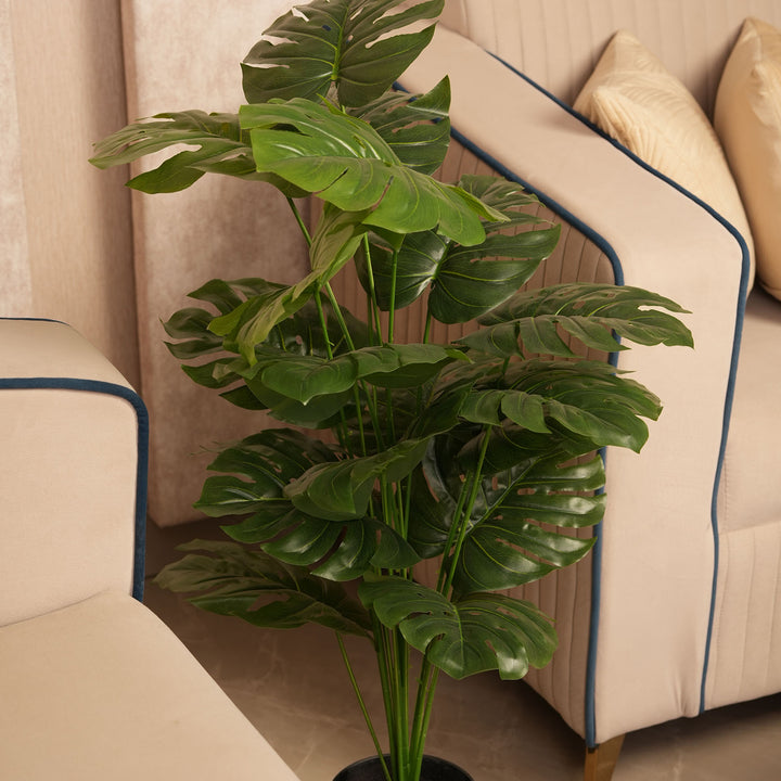 Grand Architectural Floor Statement — Lush Multi-Tiered in Modern Contrast Base