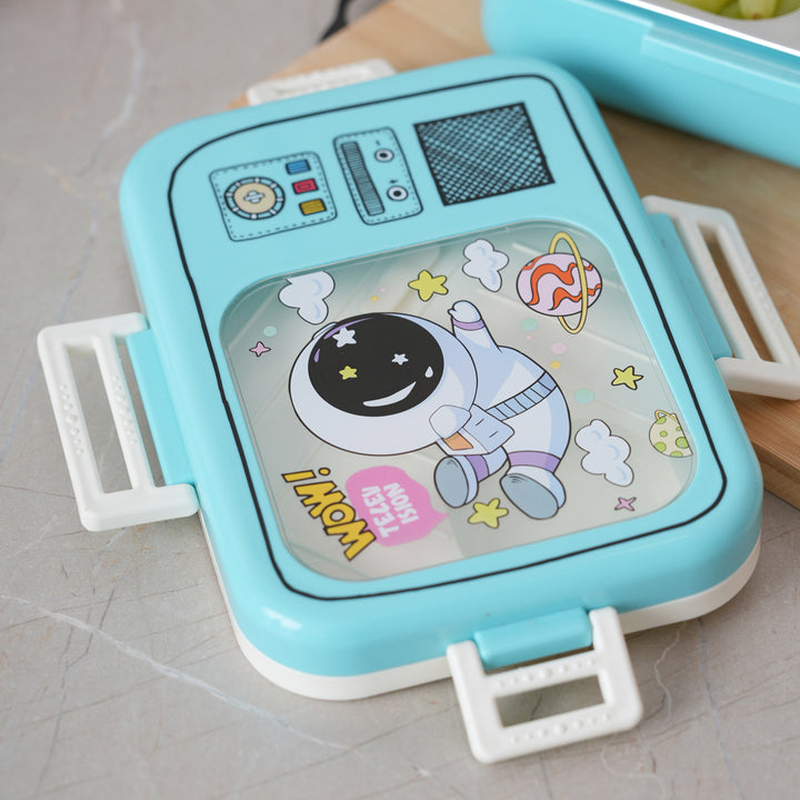 Airtight Square Lunch Box 23X19 CM - Blue