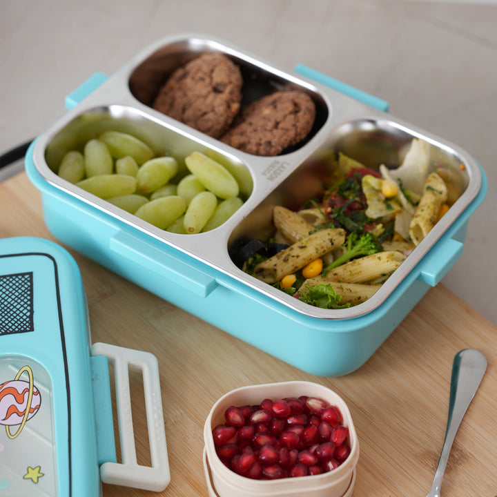 Airtight Square Lunch Box 23X19 CM - Blue