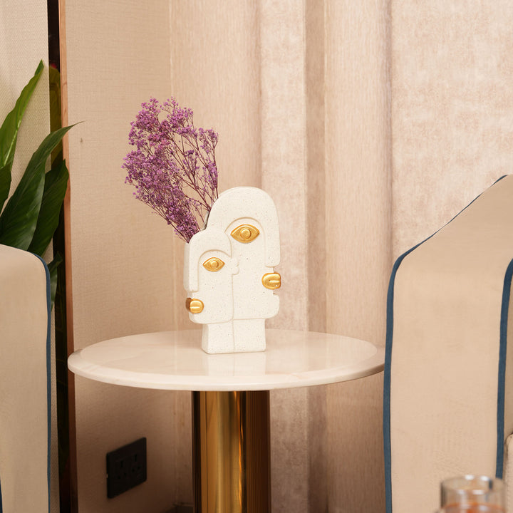 Abstract Dual Face Ceramic Vase