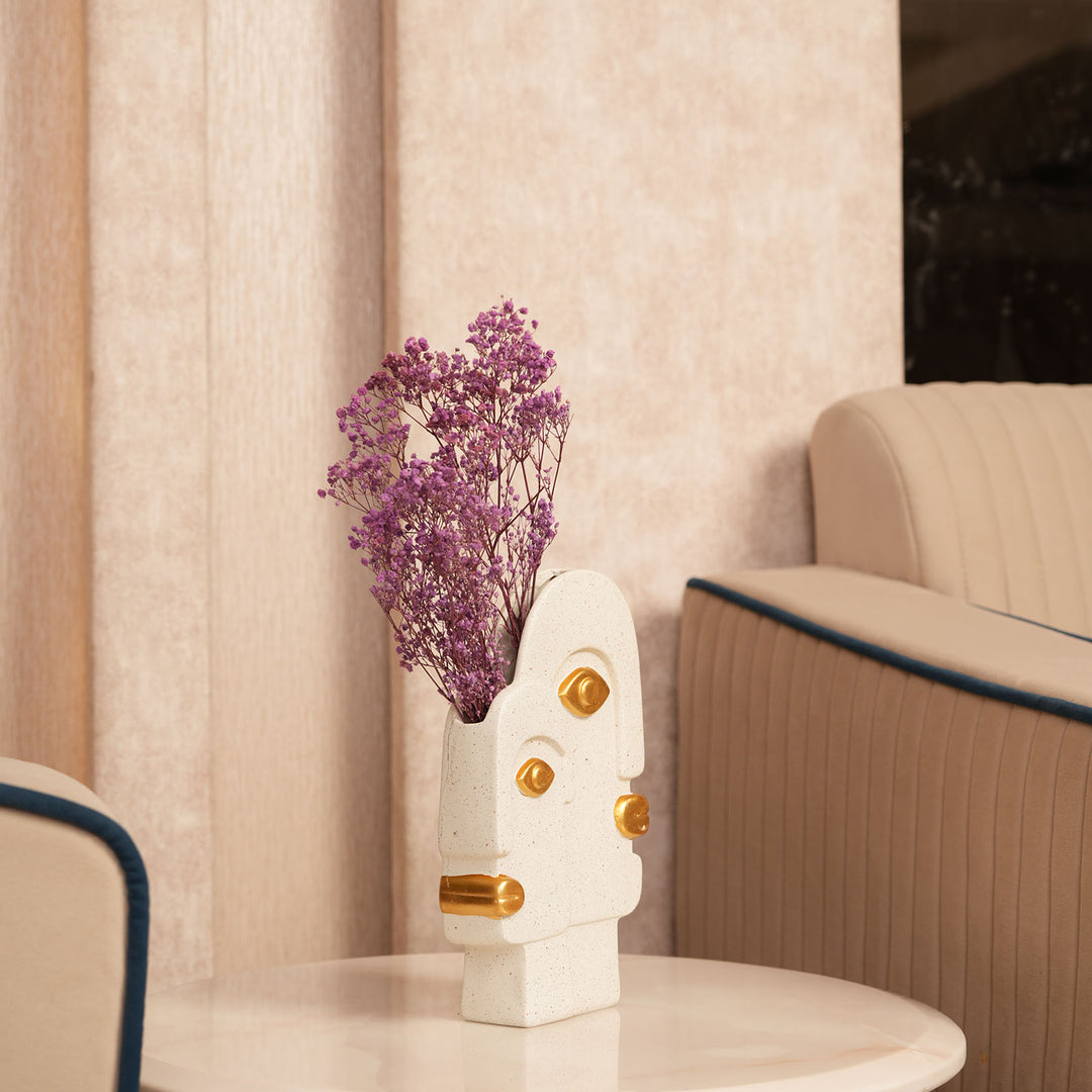 Abstract Dual Face Ceramic Vase