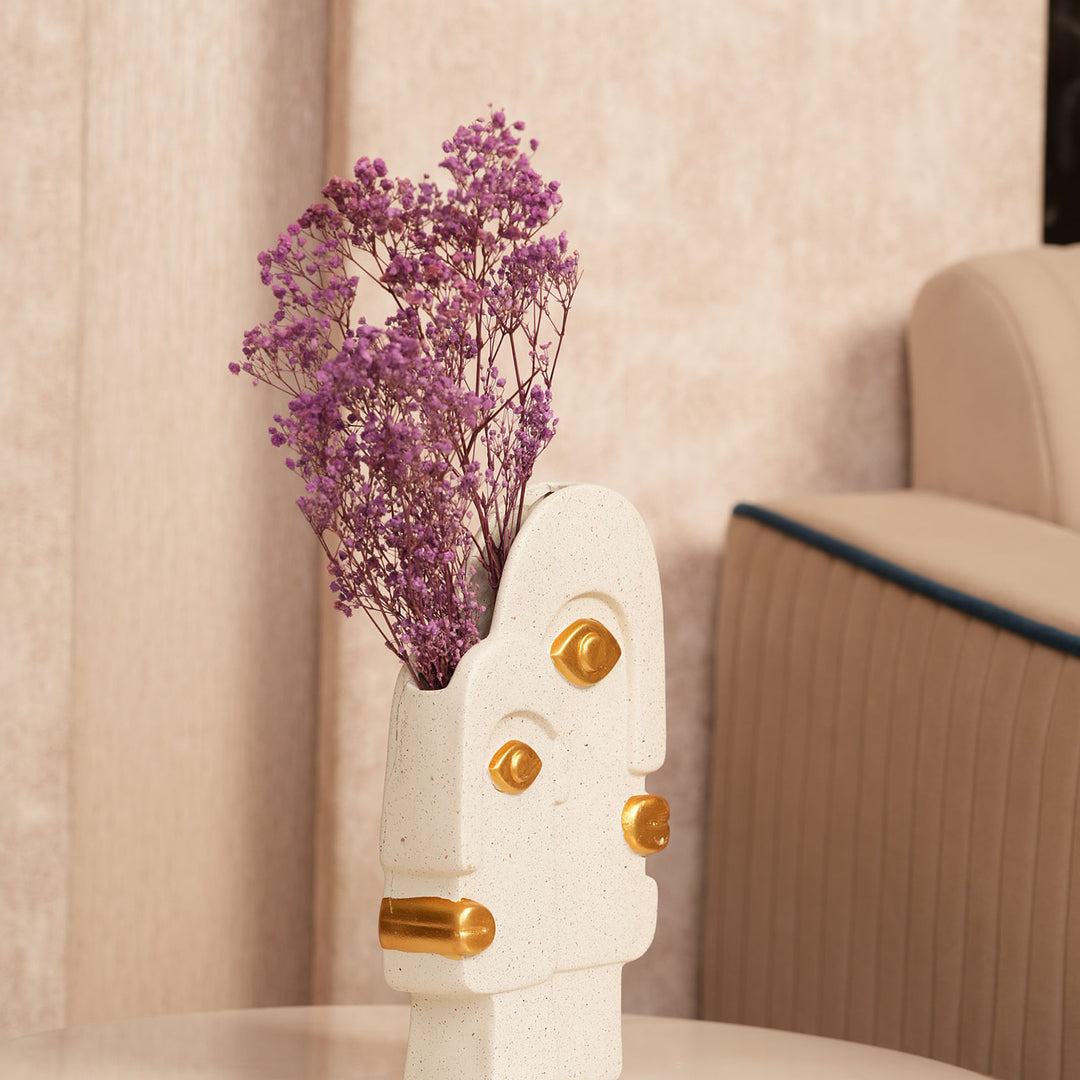 Abstract Dual Face Ceramic Vase