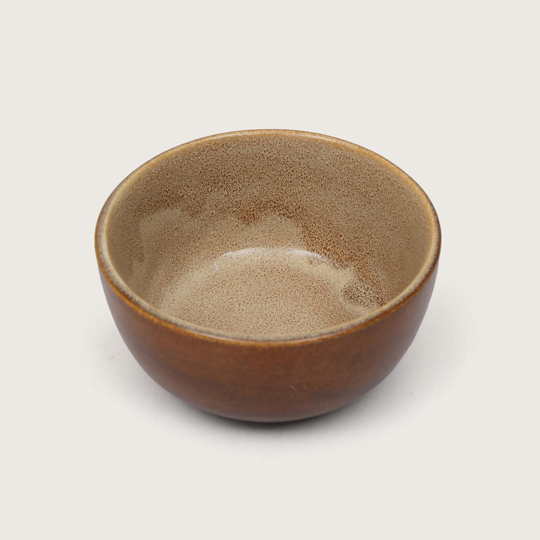 Rustic Earth Toned Ceramic Small Dal Bowls Set of 4