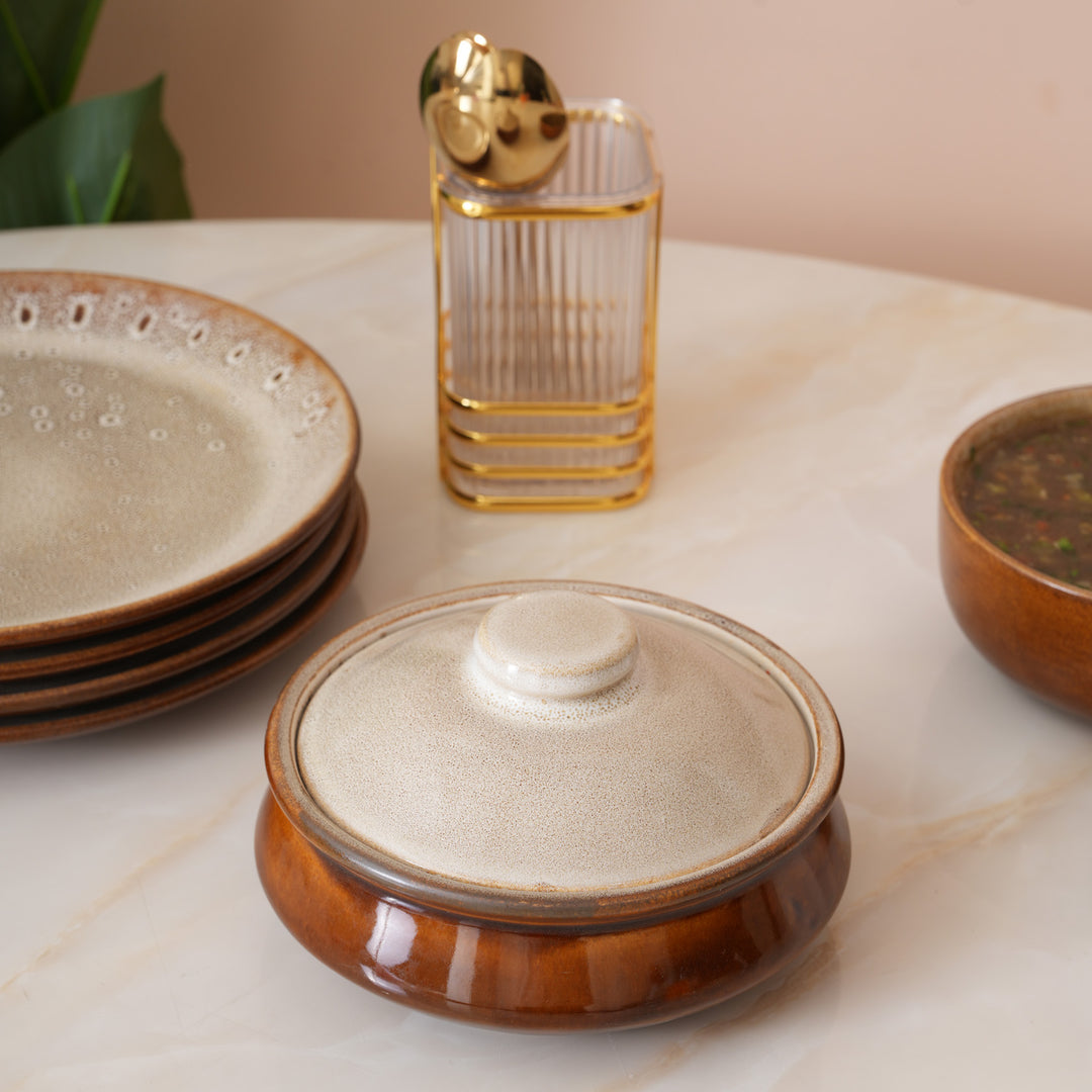 Rustic Serving Handi with Matching Lid