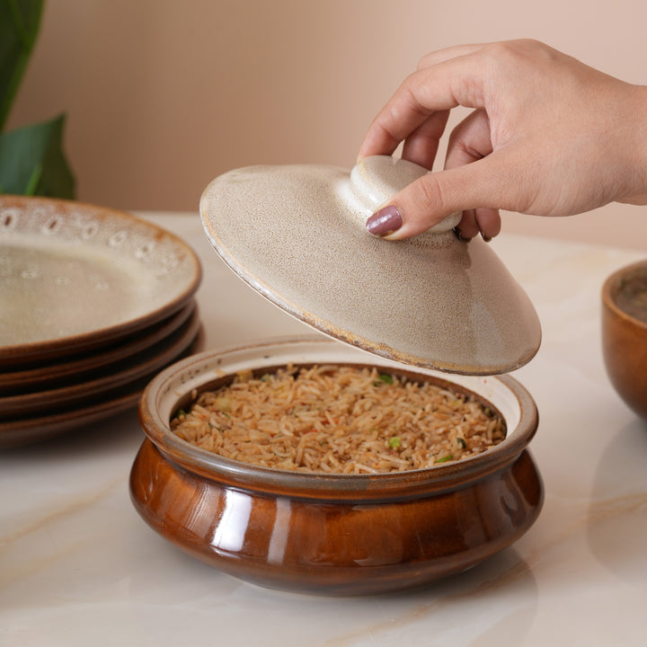 Rustic Serving Handi with Matching Lid