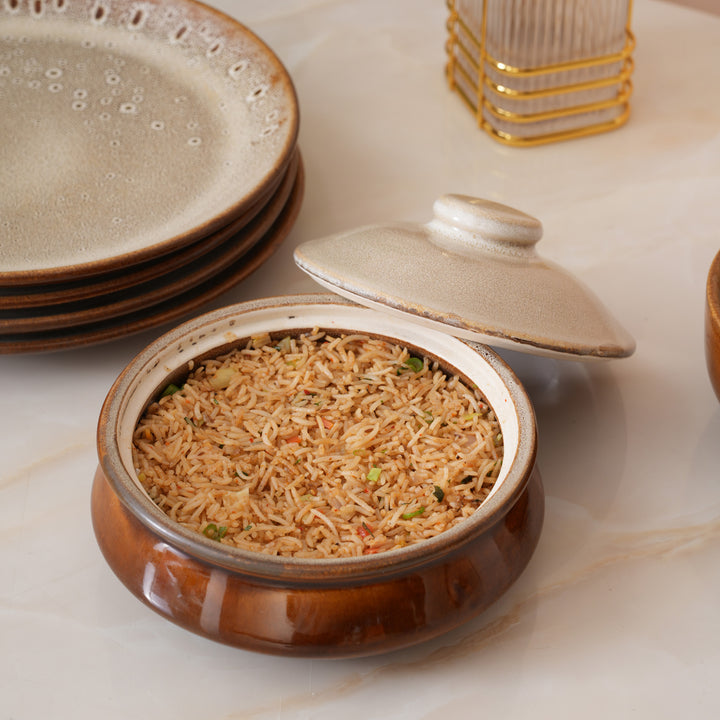 Rustic Serving Handi with Matching Lid