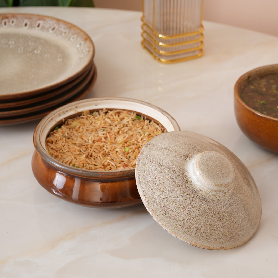 Rustic Serving Handi with Matching Lid