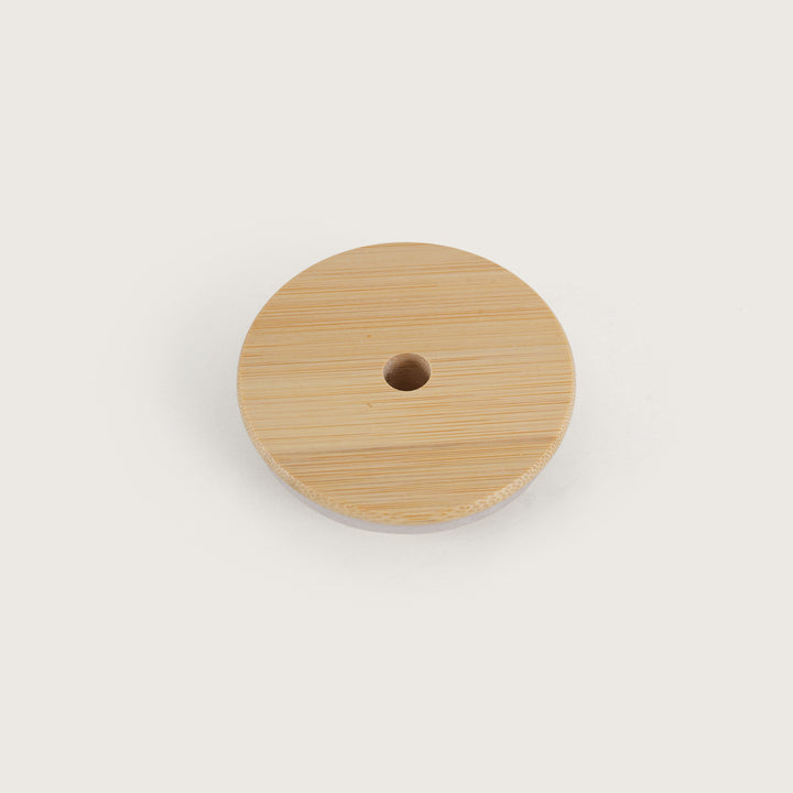 Grey Ripple Glass Tumbler with Bamboo Lid and Glass Straw