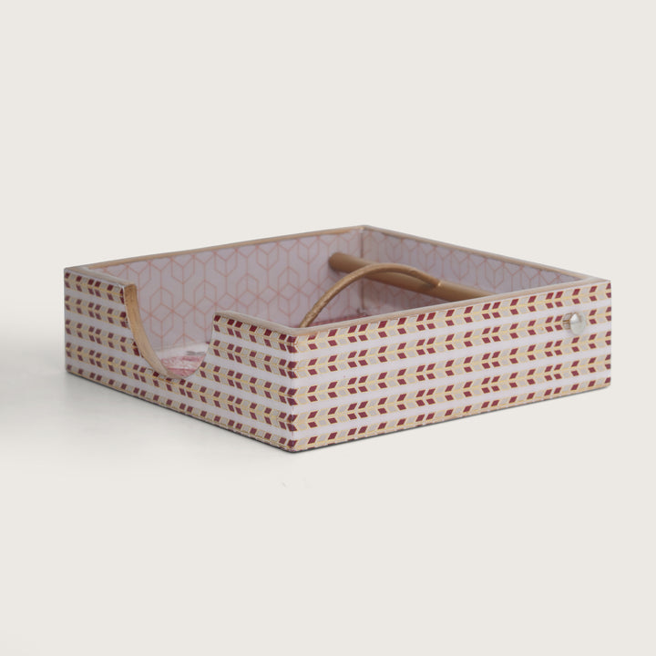 Printed Wooden Napkin Holder | Tissues Holder - Floral