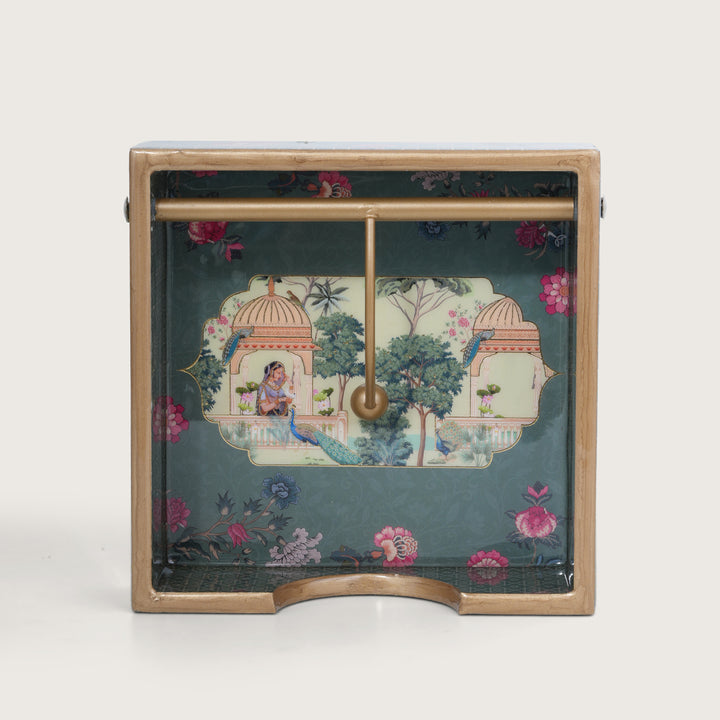 Printed Wooden Napkin Holder | Tissues Holder - Queen