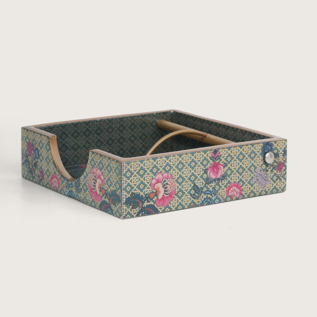 Printed Wooden Napkin Holder | Tissues Holder - Queen