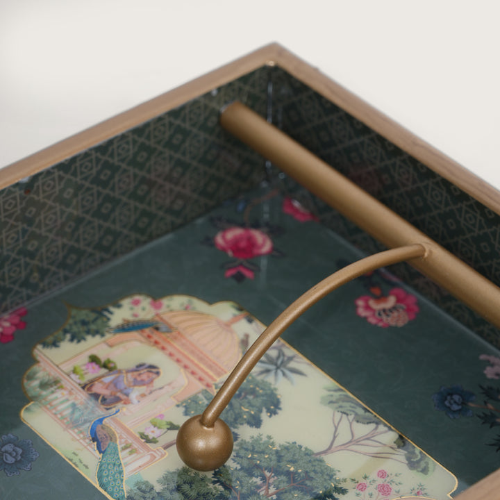 Printed Wooden Napkin Holder | Tissues Holder - Queen