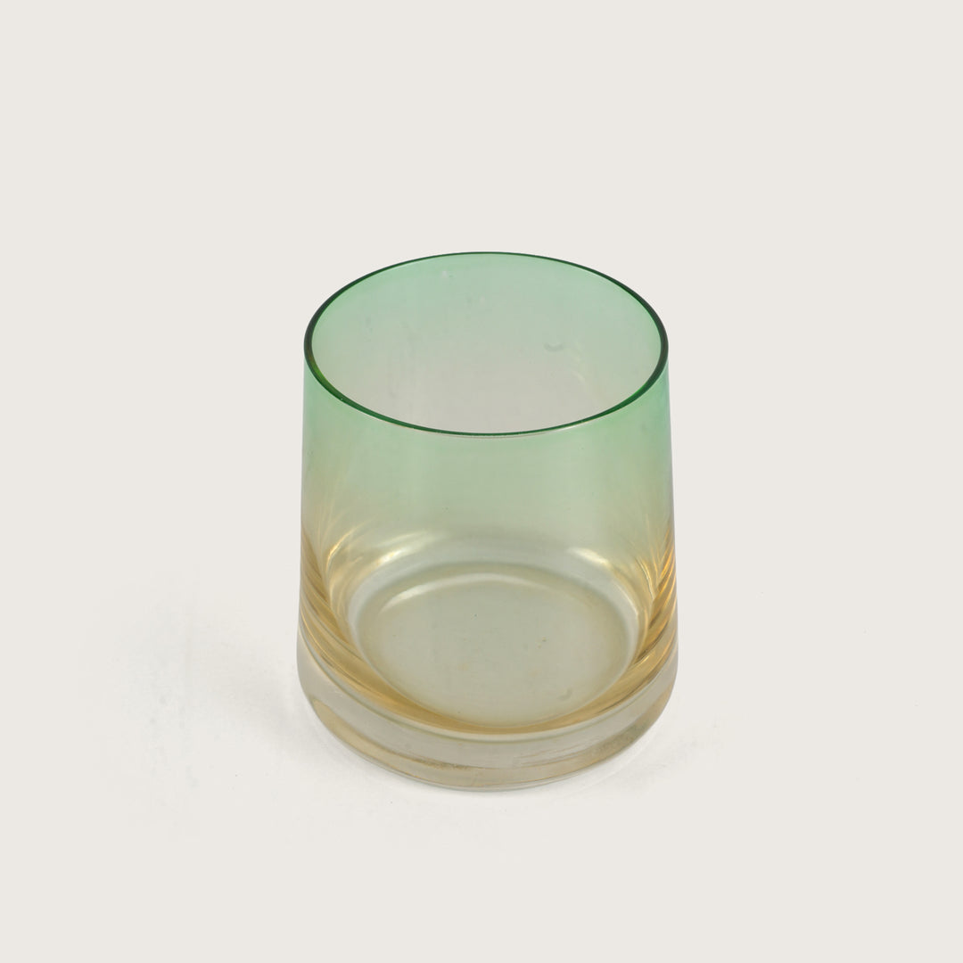 Modern Glass Decanter Set with Spherical Wood Lid and 6 Tumblers