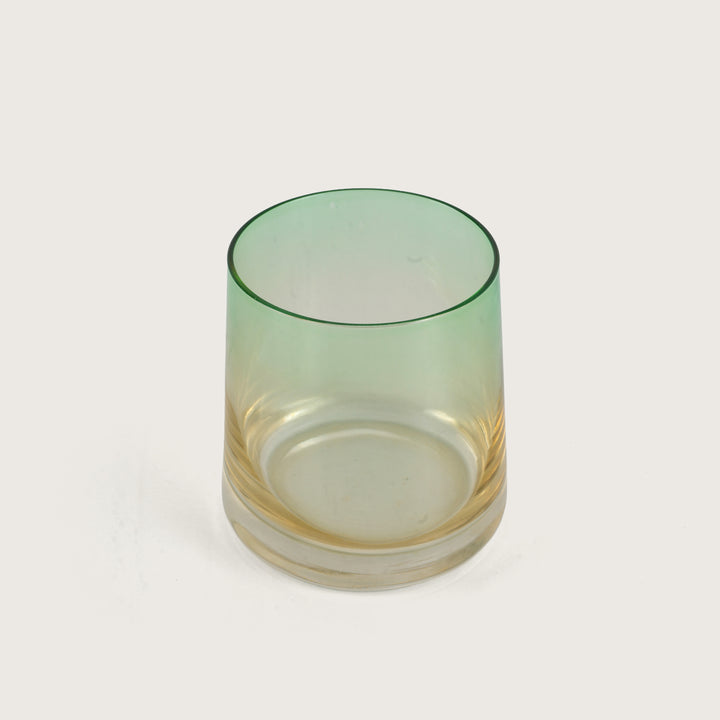 Modern Glass Decanter Set with Spherical Wood Lid and 6 Tumblers