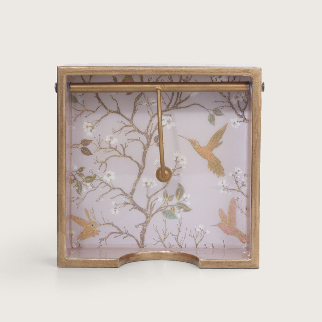 Printed Wooden Napkin Holder | Tissues Holder - White