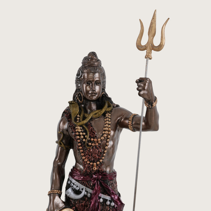 Divine 2 Feet Large Mahadev Sculpture with Trishul
