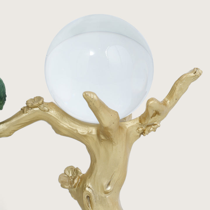 Love Bird On The Golden Tree- Showpiece