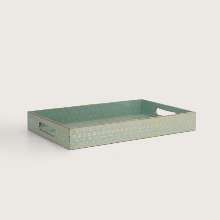Printed Jungle Deer Tray   for Dining & Serving - Set of 3