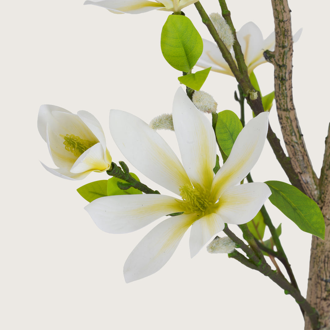 Artificial Slimline White Blossom Tree - Indoor Floor Plant