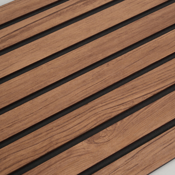Contemporary Oak-Tone Slatted Placemat Set of 2