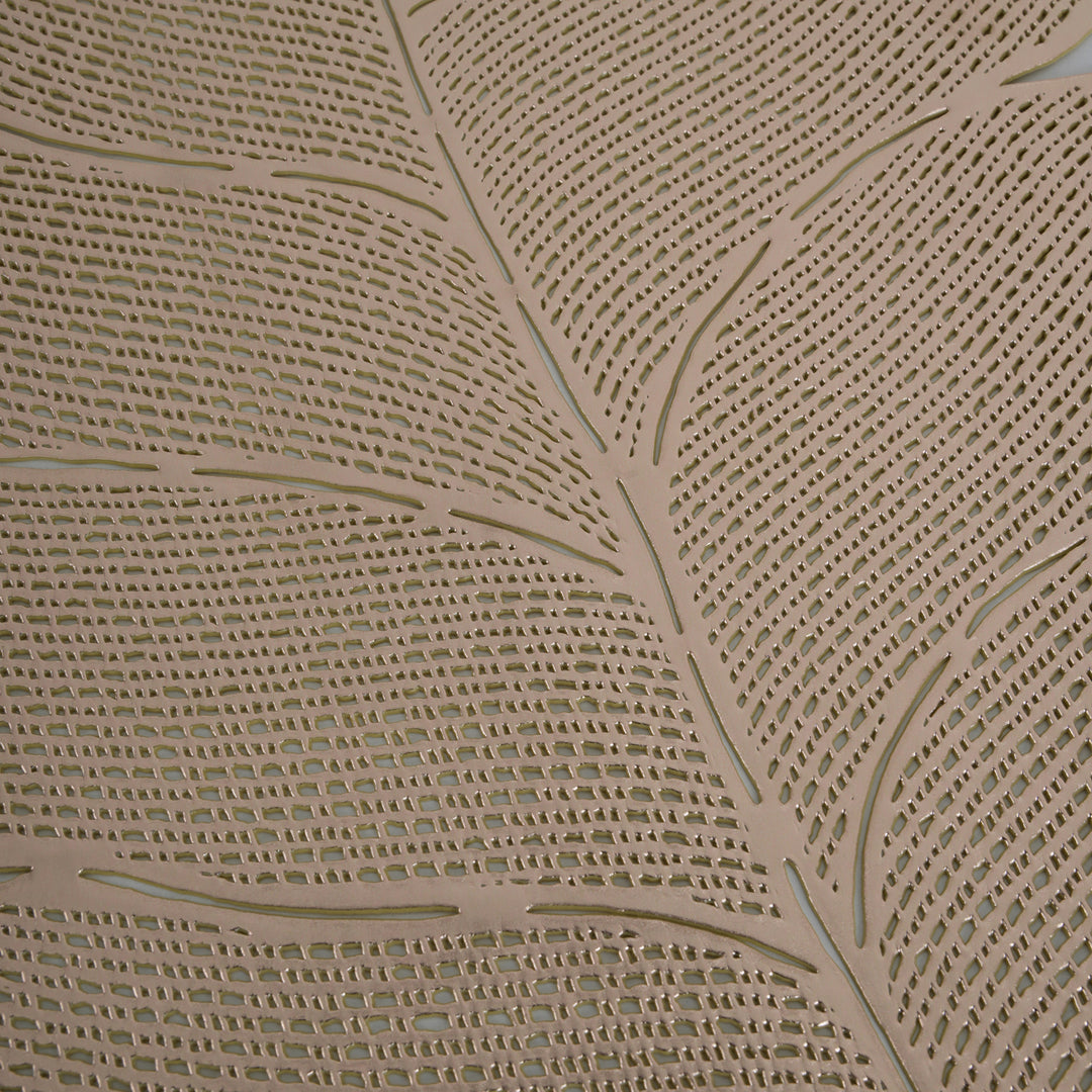 Gilded Botanical Leaf Placemats Set of 6