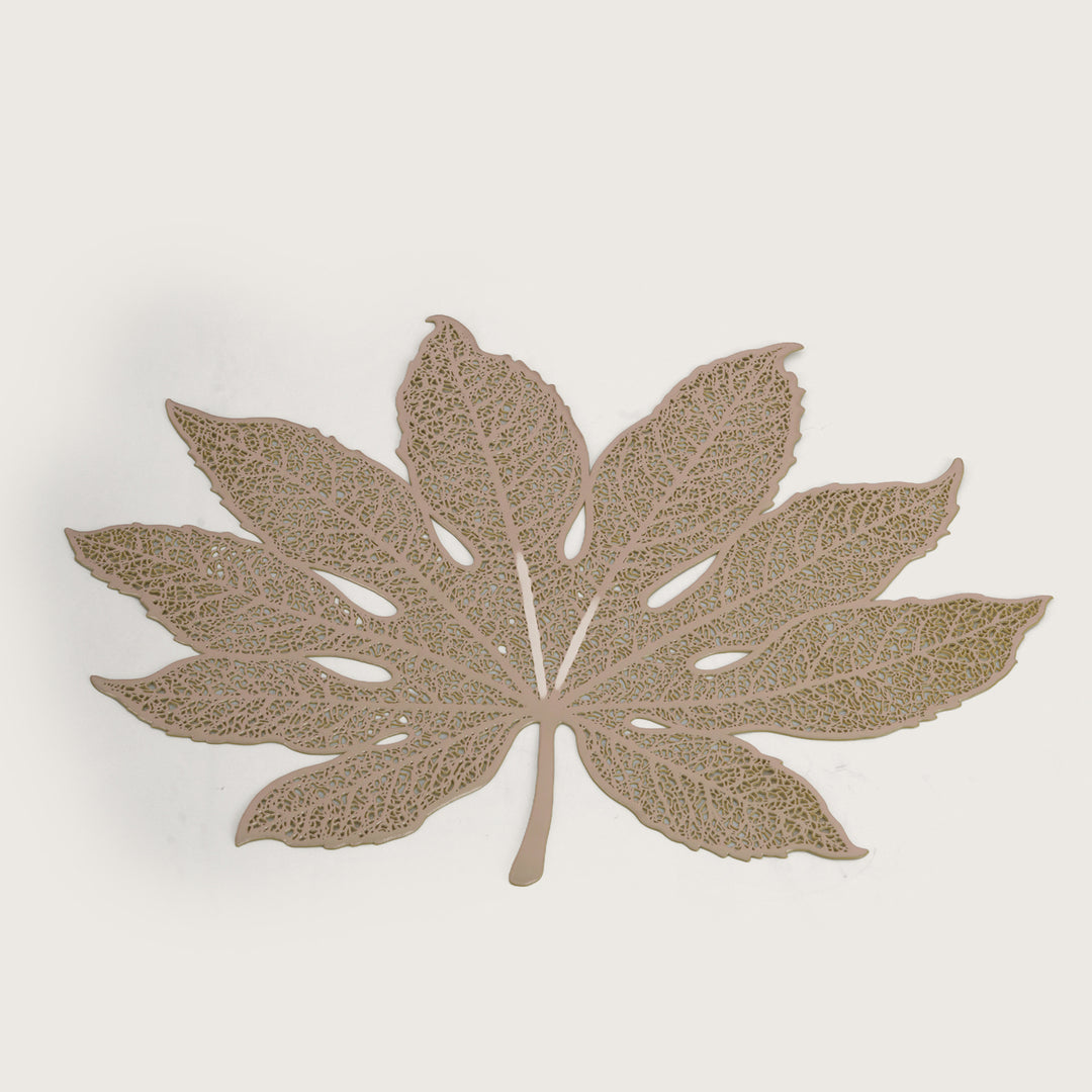 Decorative Maple Leaf Design Placemat Set of 6