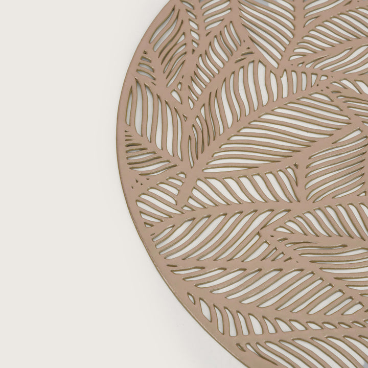 Decorative Leaf Foliage Design Placemat Set of 6