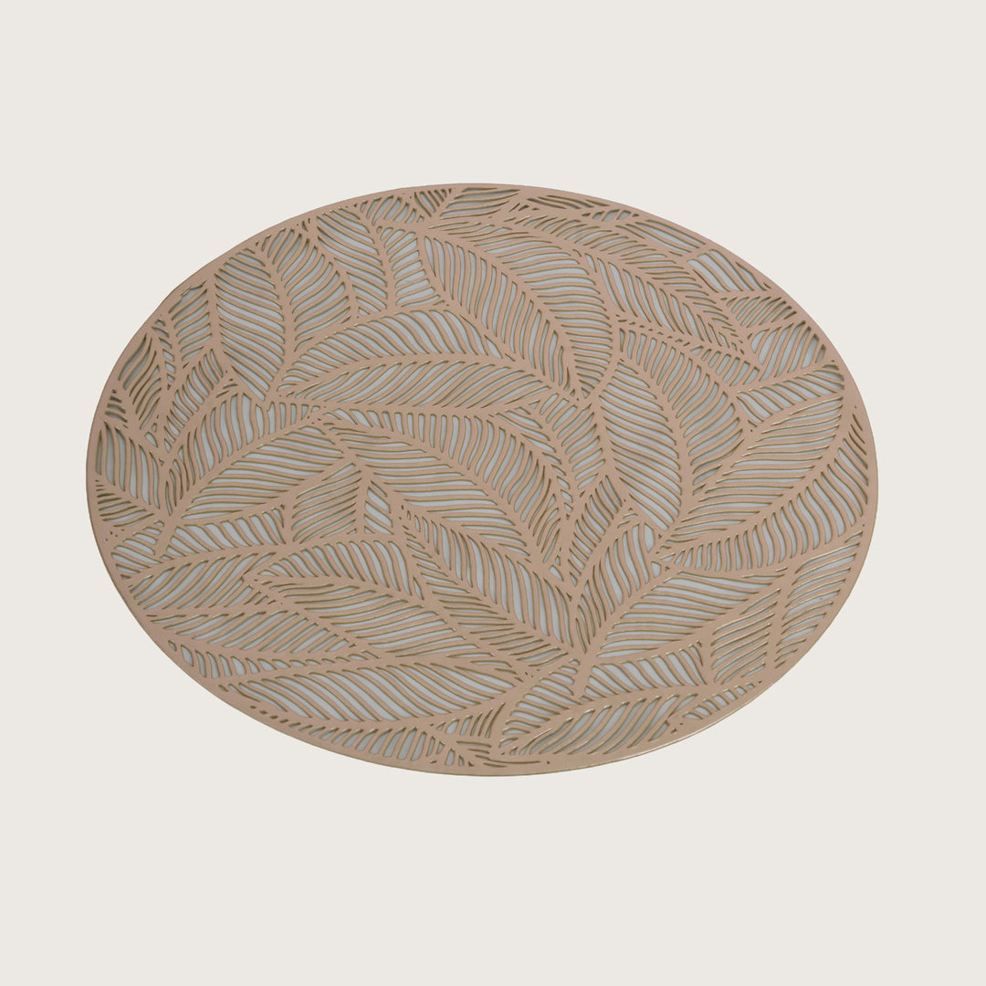 Decorative Leaf Foliage Design Placemat Set of 6