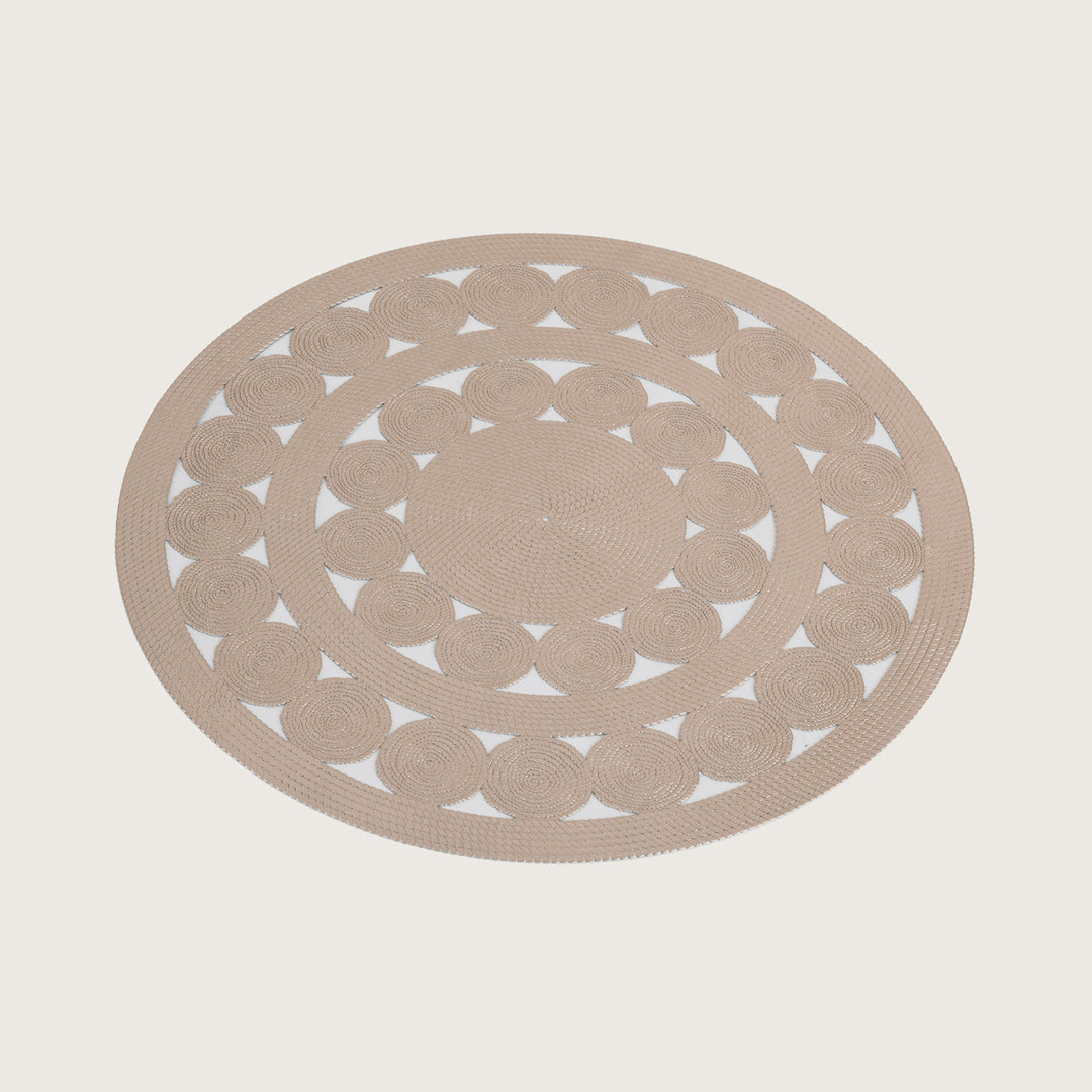 Modern Concentric Circle Placemat Set of 6