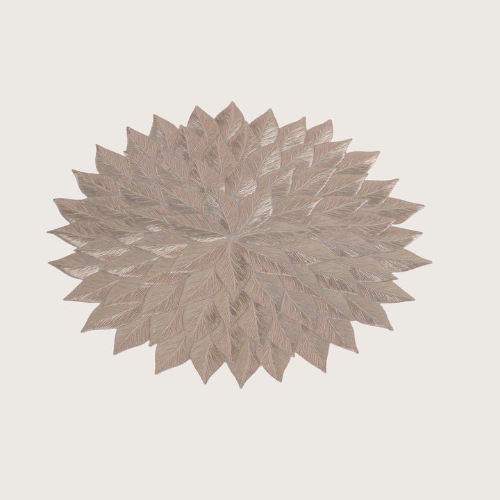 Decorative Multi-Leaf Design Placemat Set of 6