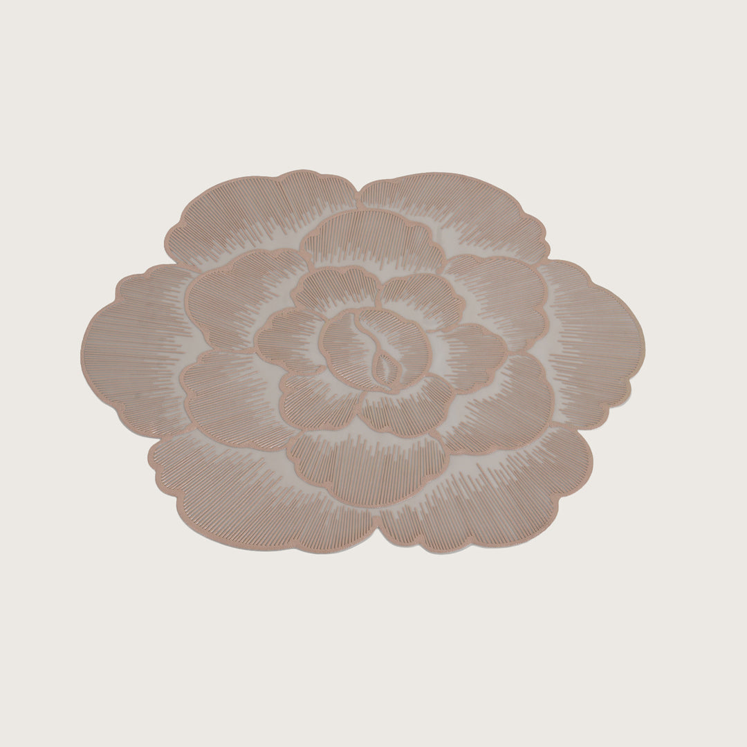 Decorative Camellia Design Placemat Set of 6