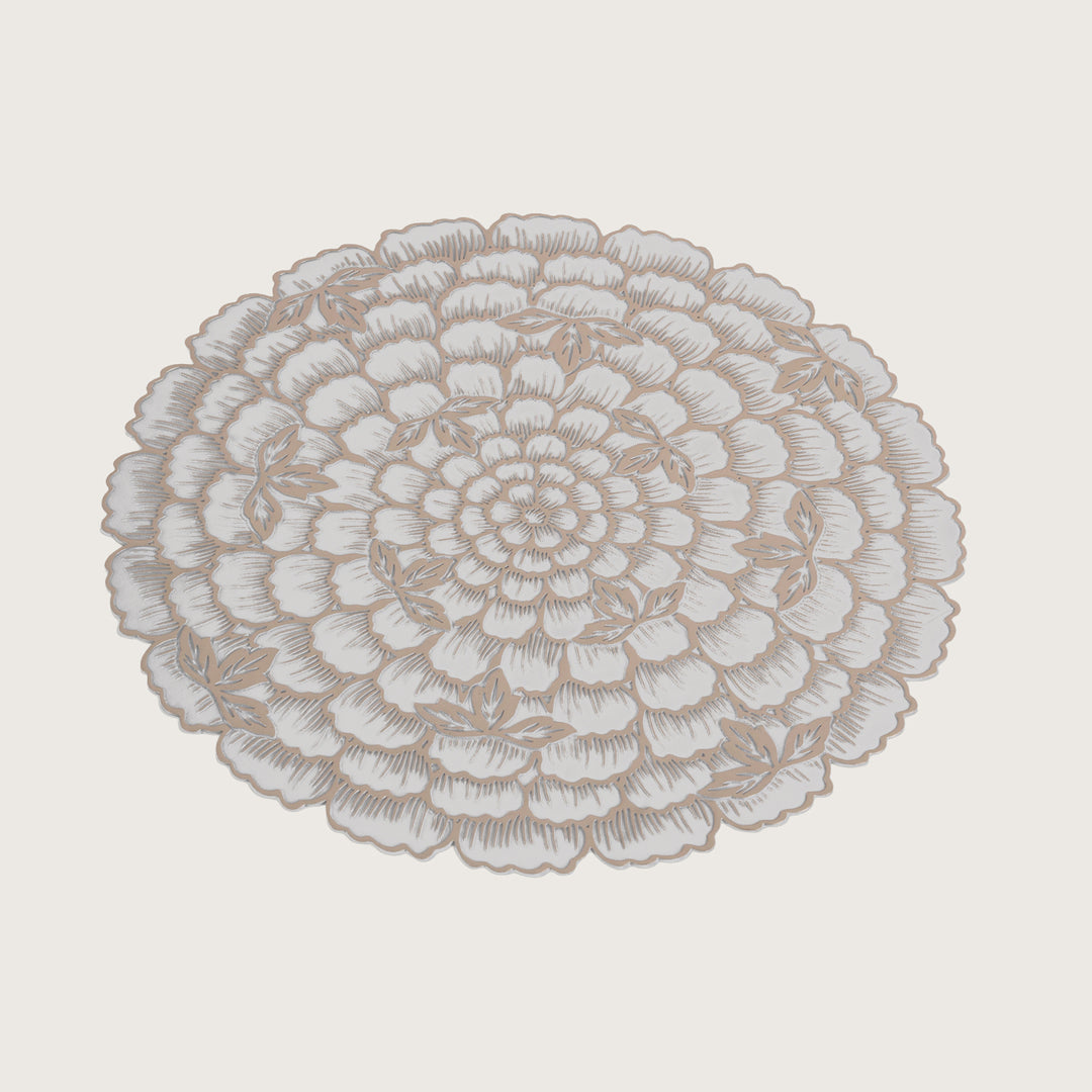 Decorative Blooming Flower Placemat Set of 6