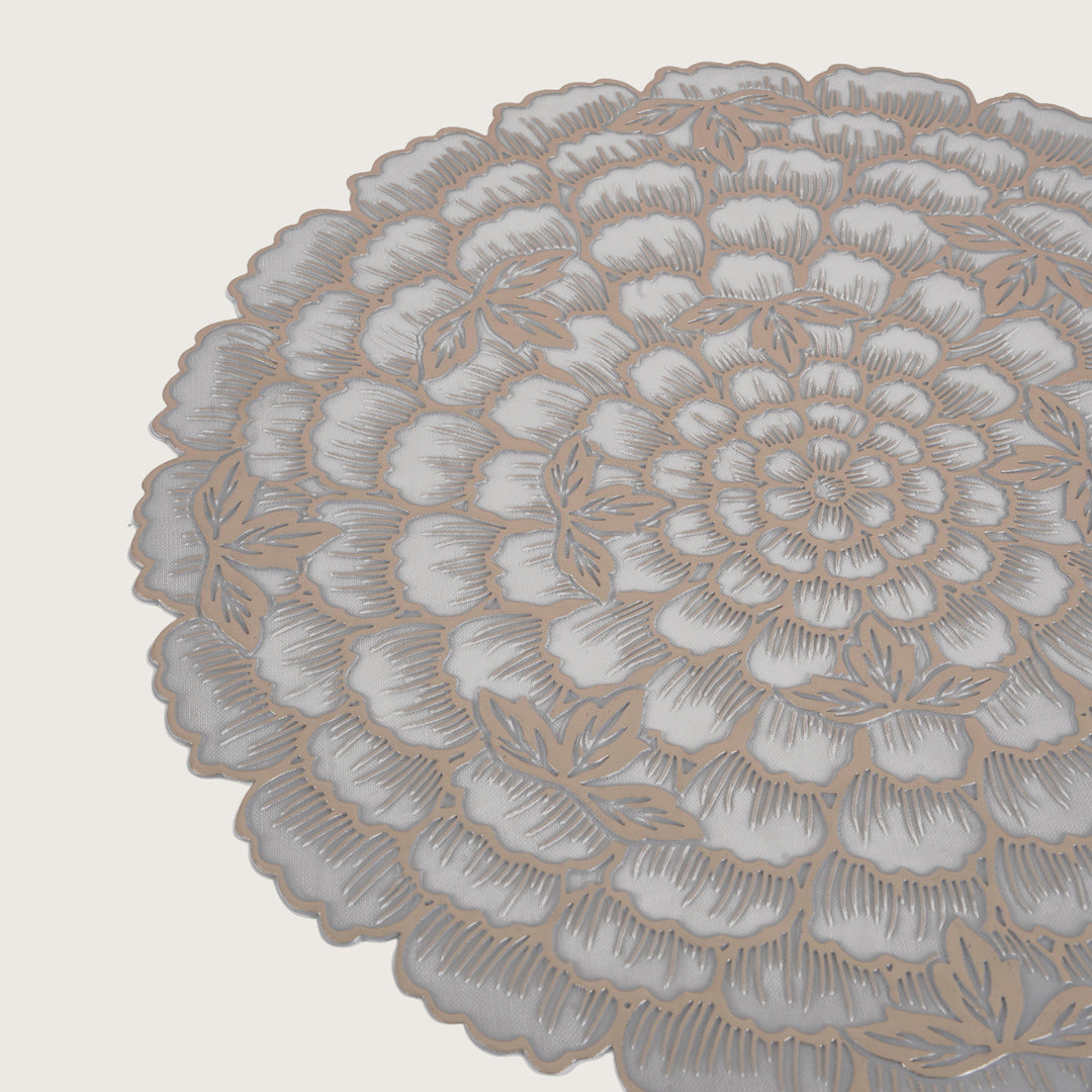 Decorative Blooming Flower Placemat Set of 6