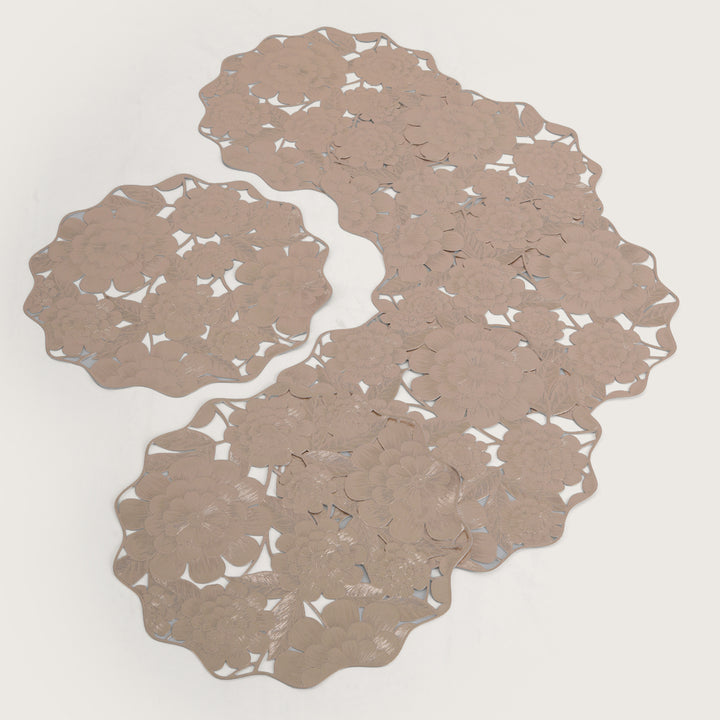 Decorative Flower Garden Placemat Set of 6