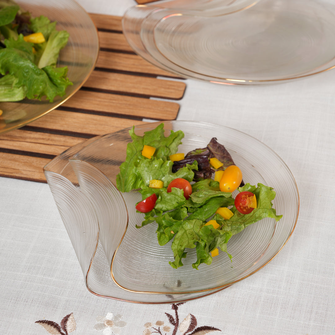 Elegant Appetizer & Snack Plate Set – 1 Large Platter & 6 Small Dishes