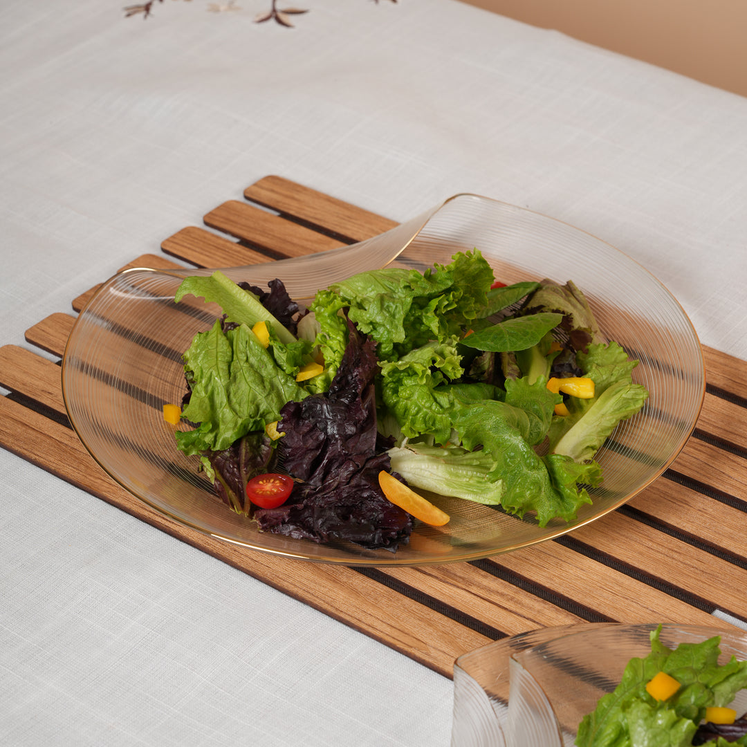 Elegant Appetizer & Snack Plate Set – 1 Large Platter & 6 Small Dishes