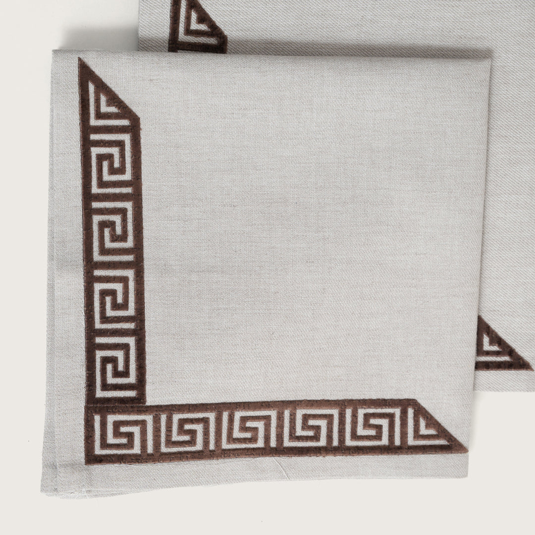 Mist Grey Premium Table Napkins - Set of 6