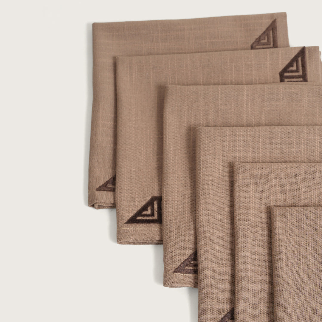 Modern Mediterranean Cloth Napkin -  Set of 6