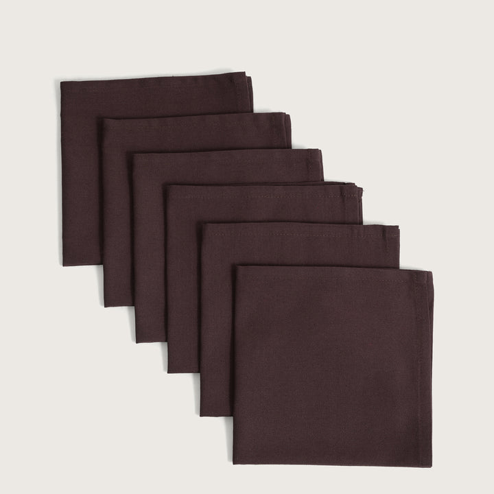 Premium Solid Linen-Style Dinner Napkins – Set of 6 (Available in 8 Essential Shades)