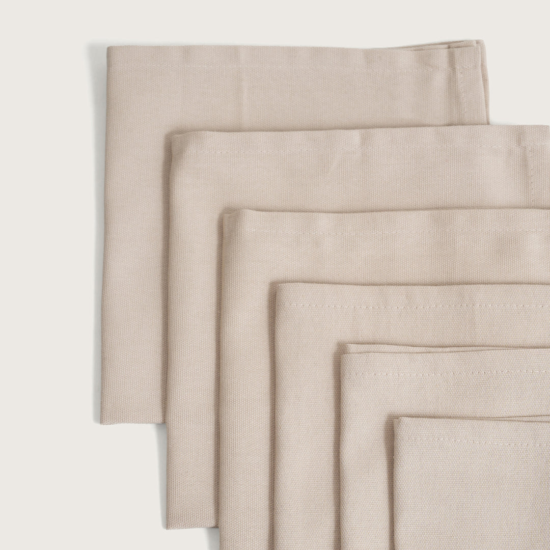 Premium Solid Linen-Style Dinner Napkins – Set of 6 (Available in 8 Essential Shades)