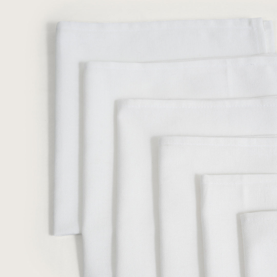 Premium Solid Linen-Style Dinner Napkins – Set of 6 (Available in 8 Essential Shades)