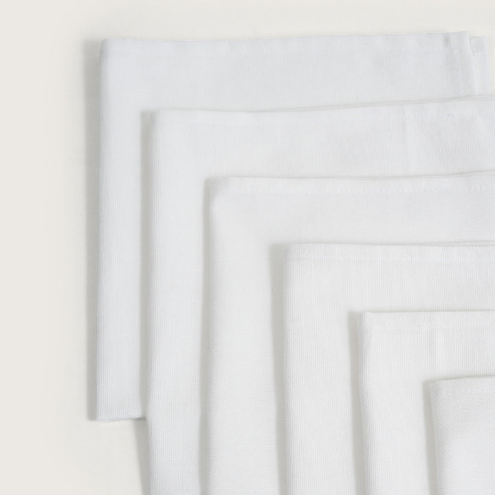 Premium Solid Linen-Style Dinner Napkins – Set of 6 (Available in 8 Essential Shades)