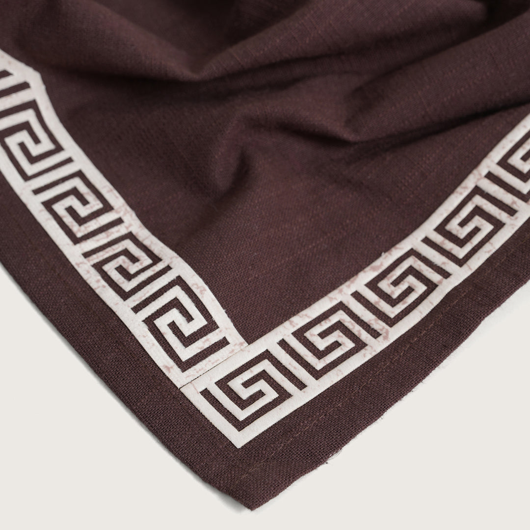 Luxury Greek Embroidered Napkins - Set of 6