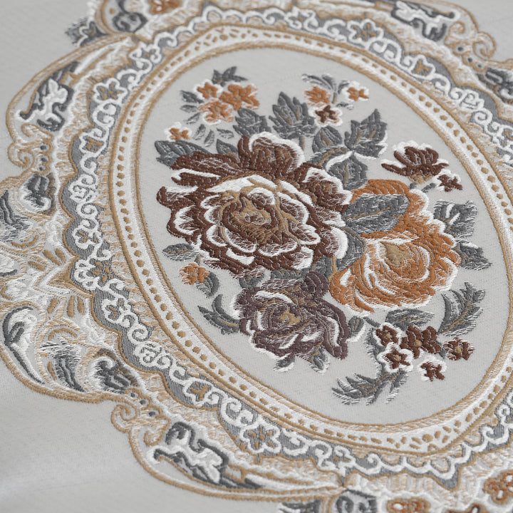 Victorian Floral Table Runner with Tasseled Trim Available In 4 Shades