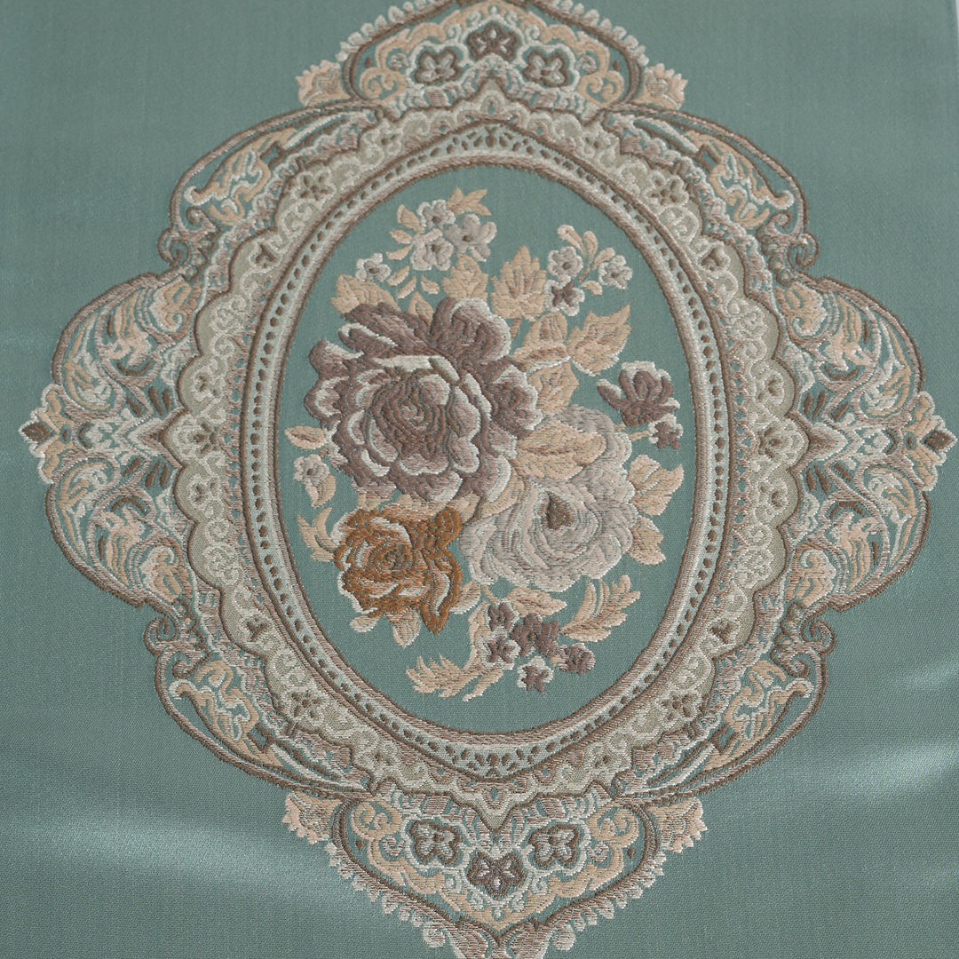 Victorian Floral Table Runner with Tasseled Trim Available In 4 Shades