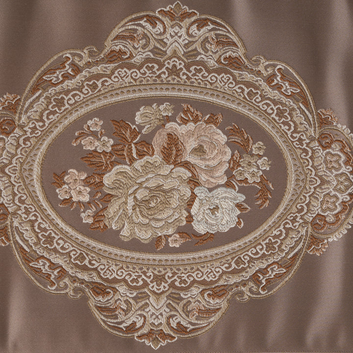 Victorian Floral Table Runner with Tasseled Trim Available In 4 Shades