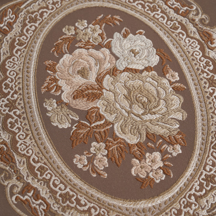 Victorian Floral Table Runner with Tasseled Trim Available In 4 Shades