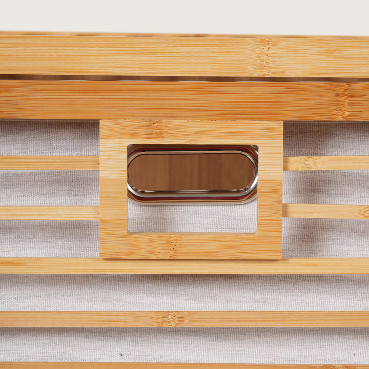 Tilt-Out Laundry Hamper with Storage Shelves