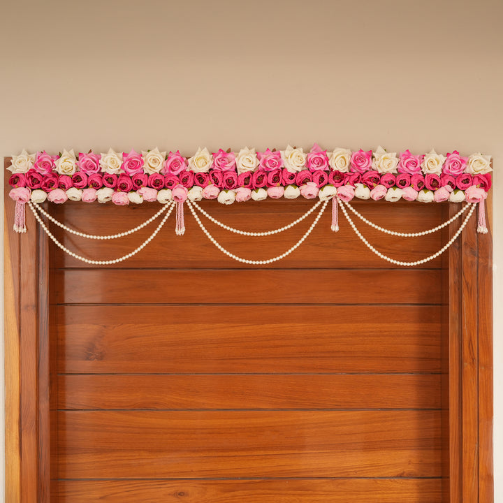 Rose Pearl Majesty Bandhanwar For Diwali Decoration